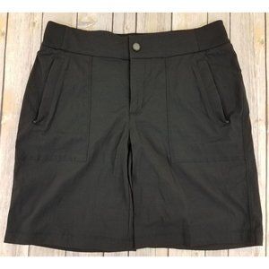 Athleta Women’s Athletic Walking Casual Golf Shorts Size 6 Black Nylon Blend